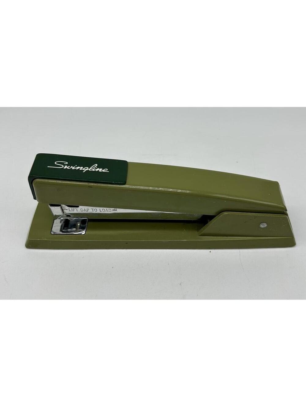 Vtg Swingline 747 Stapler Tacking 94-41 Made in USA 8" Green Tested Working MCM
